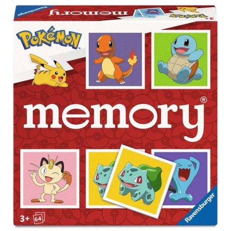 Boîte et cartes du jeu Memory Pokémon