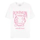 T-shirt blanc Pokémon Mr. Mime avec design rose