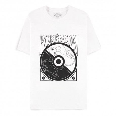 T-shirt blanc Pokémon avec design Poké Ball Balance