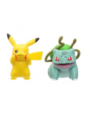 Pack de figuras de combate Pokémon, Pikachu, Bulbasaur