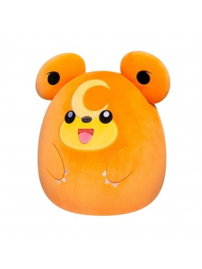 Peluche Squishmallow Teddiursa 25 cm color naranja vibrante