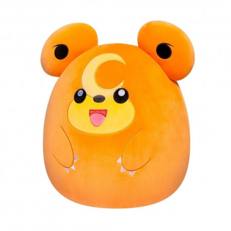 Peluche Squishmallow Teddiursa 25 cm color naranja vibrante