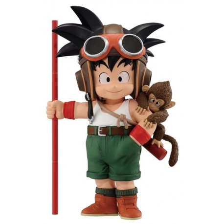 Figura de Son Goku 15 cm com capacete e macaco