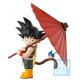 Figura Ichibansho de Goku com sombrinha vermelha de Dragon Ball