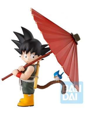 Figura Ichibansho de Goku com sombrinha vermelha de Dragon Ball