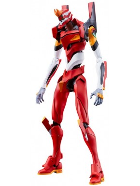 Maqueta Moderoid Evangelion Unit-02 en rojo y negro con accesorios