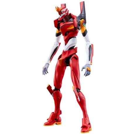 Maqueta Moderoid Evangelion Unit-02 en rojo y negro con accesorios