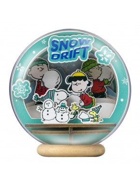 Maquette Peanuts Puremind Wooden Theater Globe Snow Drift