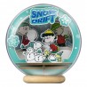 Maquete Peanuts Puremind Wooden Theater Globe Snow Drift