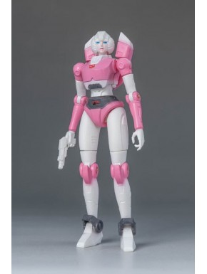 Maquete de Arcee Transformers rosa e branca de 11 cm