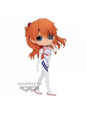 Figura Q Posket Asuka en Plugsuit de Evangelion