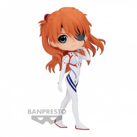 Figura Q Posket Asuka en Plugsuit de Evangelion