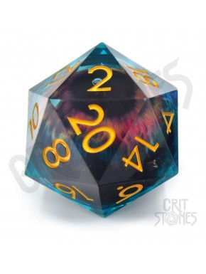 Dado D20 CritStones Liquid Core Eye of the Oracle