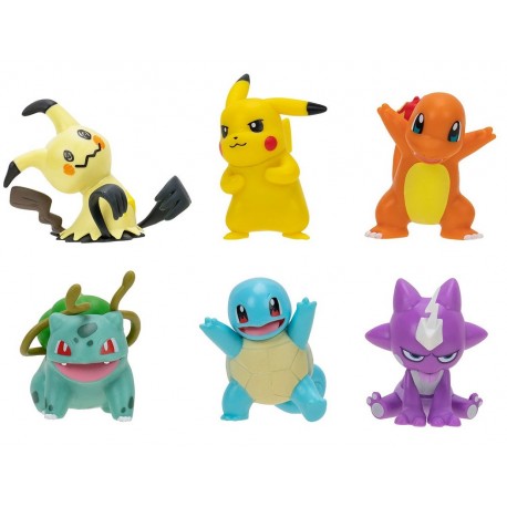 Set de figuras Pokémon de Kanto con Pikachu y más