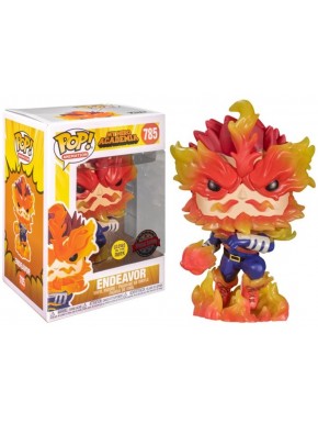 Figurine Funko Pop d'Endeavor de My Hero Academia lumineuse dans le noir