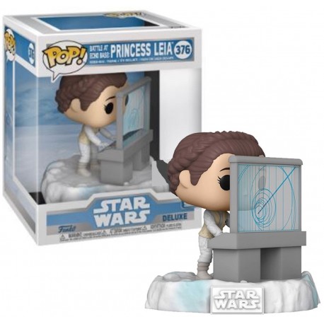 Figura Funko Pop Deluxe de la Princesa Leia de Star Wars