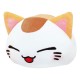 Peluche Nemuneko Cat de 35 cm con orejas naranjas y rosa de Furyu