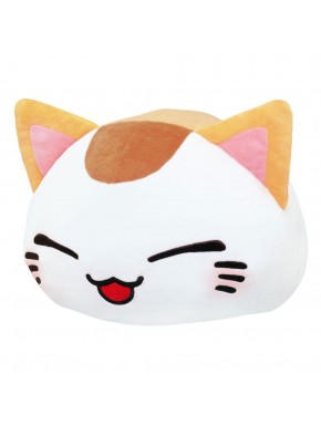 Peluche Nemuneko Cat de 35 cm con orejas naranjas y rosa de Furyu