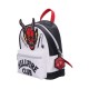 Mochila Hellfire Club Stranger Things blanca con detalles rojos