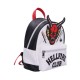Mochila Hellfire Club Stranger Things blanca con detalles rojos