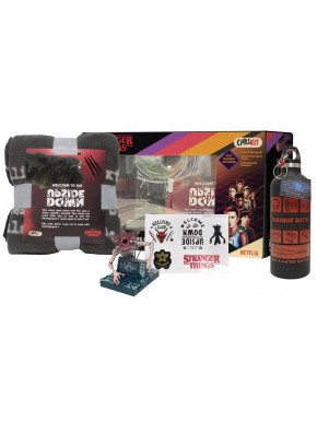 Coffret cadeau Stranger Things avec figurine, bouteille et couverture