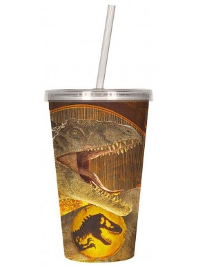 Vaso 3D de Jurassic World Dominion con dinosaurio