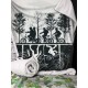 Manta Stranger Things diseño Black & White 100 x 150 cm