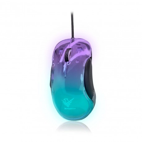 Ratón gaming Phoenix Banshee con diseño transparente RGB