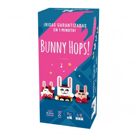 Caixa do jogo de tabuleiro Bunny Hops!