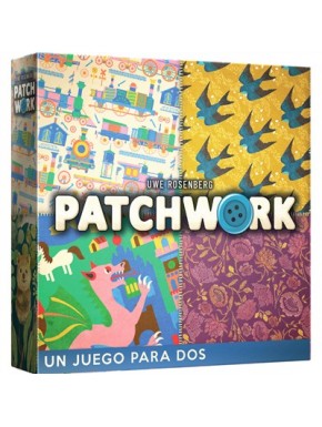 Caja y componentes de juego de mesa Patchwork
