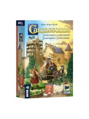 Boîte de l'extension Carcassonne Bâtisseurs Commerçants