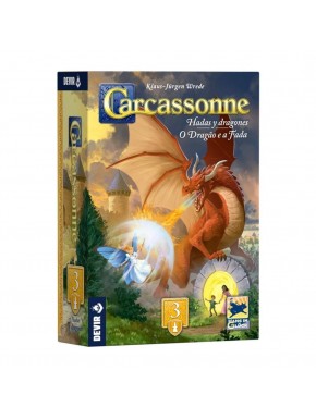 Boîte de Carcassonne : Dragons et Fées Extension 3
