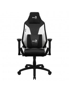 Silla Gaming Aerocool Admiral negra y blanca con diseño ergonómico