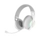 Auriculares Coolbox WB01 blancos con luces RGB y micrófono