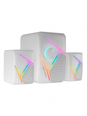 Haut-parleurs blancs Mars Gaming MS-H21 avec RGB