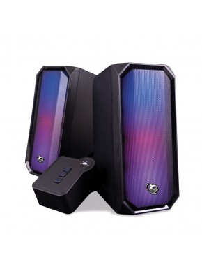 Haut-parleurs gaming Coolbox RGB R205 éclairés