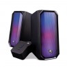 Alto-falantes Gaming Coolbox 2.0 RGB R205 com Bluetooth