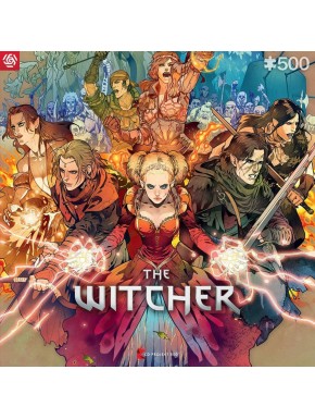 Puzzle de 500 piezas de The Witcher con personajes Scoia'tael