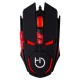 Ratón gaming Hiditec Micrurus negro y rojo