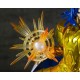 Estatua de PVC Gemini Saga Saint Seiya con acabado metálico