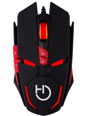 Ratón gaming Hiditec Micrurus negro y rojo