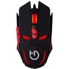 Mouse Gaming Hiditec Micrurus 8100 DPI Laser Preto e Vermelho