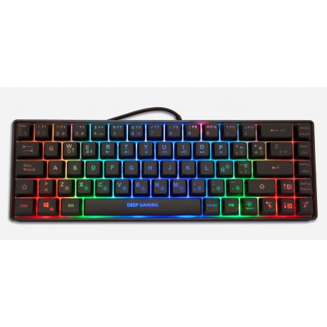 Teclado Gaming Coolbox Mini TM065 con iluminación RGB