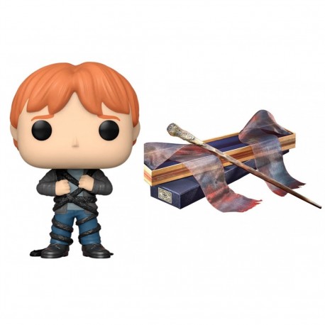 Pack Funko Pop y varita de Ron Weasley de Harry Potter