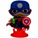 Figura Funko POP Soldado Supremo Marvel Infinity Warps na caixa