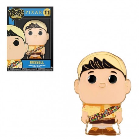 Funko Pop Pin Russell de Disney Up en caja con ventana