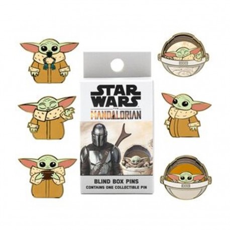 Pins de Baby Yoda de The Mandalorian en caja sorpresa