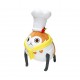 Peluche Final Fantasy XIV Paissa Patissier avec chapeau de chef et foulard jaune
