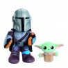 Peluche Star Wars Clan de Deux: Mando et Grogu de Mattel
