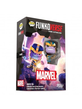 Caja de expansión del juego de mesa FUNKOVERSE Marvel con Thanos